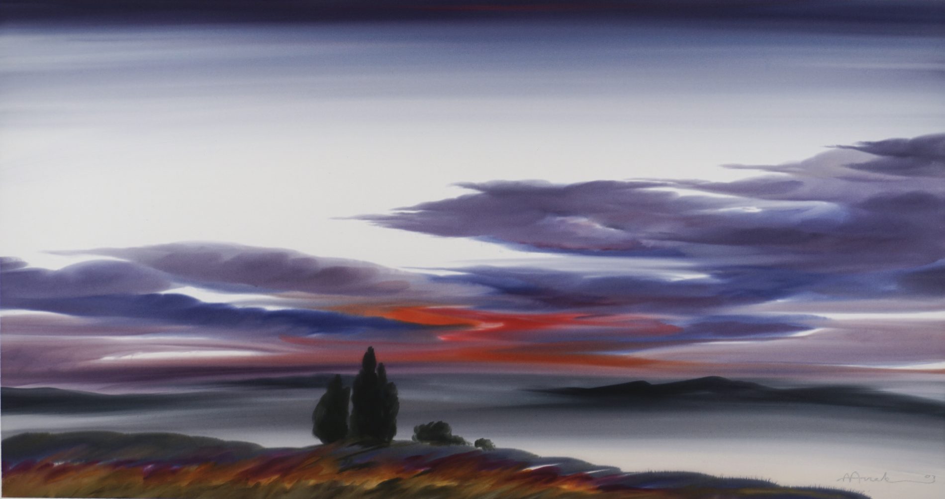 Hillside painting by Arno Arrak