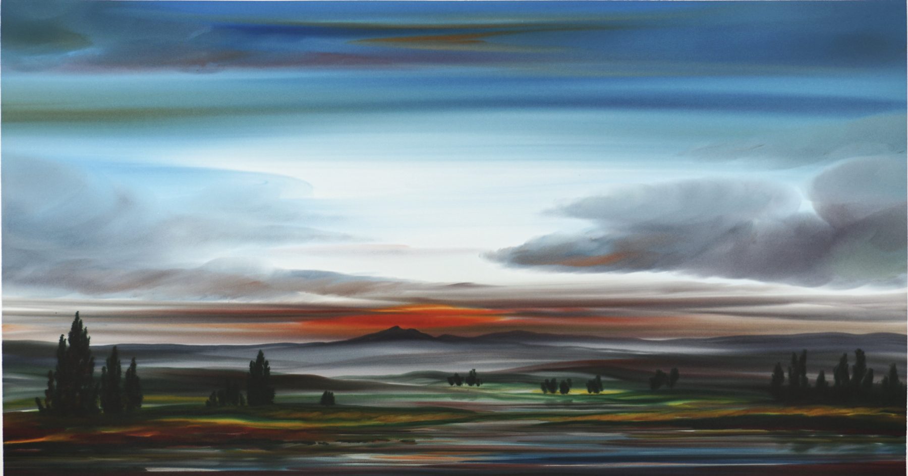 Sunset Reflections painting by Arno Arrak